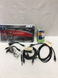 Box Lot of Stuff/License Plate Frame, HDMI Cables, ETC
