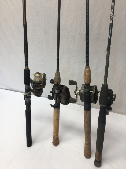 (4) Rods n Reels/2 Open Face, 2 Bait Casters (Local Pick Up Only)