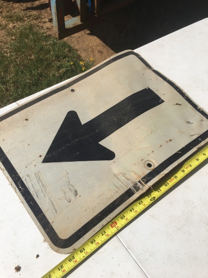 Directional Metal Sign (21 Inches Long)(Local Pick Up Only)