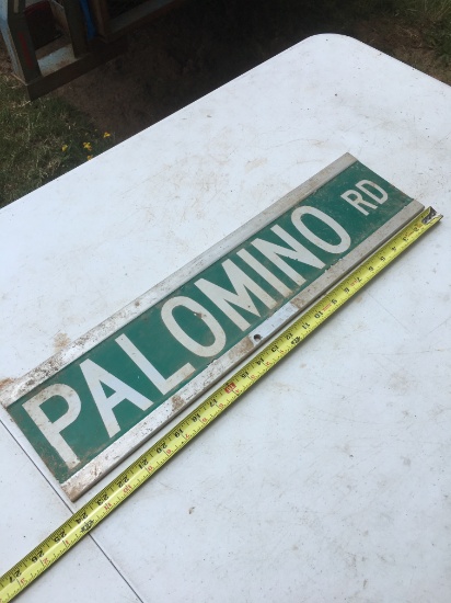 Palomino RD Metal Sign (24 Inches Long)/Double Sided