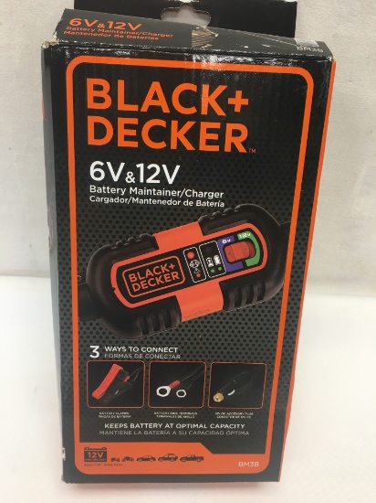 Black + Decker 6V & 12V Battery Maintainer/Charger