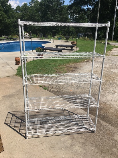 5 Shelf Heavy Duty Wire/Steel Storage Rack (36in X 24in X 56in)