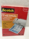 Scotch Thermal Laminating Pouches/100 Pouches