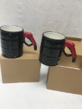 (2) Gas Pump Handled Coffee Mugs