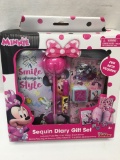 Disney Junior Minnie Sequin Diary Gift Set