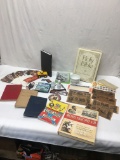 Box Lot of Stuff/Coin Books, Xbox Game, Civil War Books, Replica Texas Currency