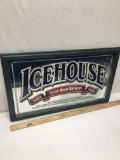 Approx 28in Long Icehouse Beer Framed Mirror (Local Pick Up Only)