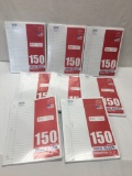 (8) 150 Pack Norcom Wide Ruled Notebook Paper/1200 Pages Total