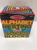 Melissa & Doug Alphabet Nesting & Stacking Blocks/Nearly 3 Ft Tall