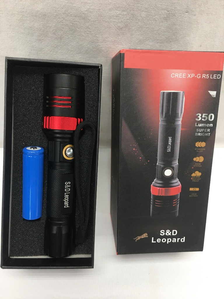 S&D Leopard Cree XP-G R5 LED Flashlight | Estate & Personal Property  Personal Property | Online Auctions | Proxibid