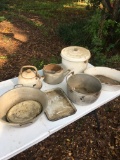 Box Lot of Old Pots, Kettles, ETC