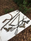 Box Lot/Bow Saw, Cast Eagles, Crow Bar, ETC (Local Pick Up Only)
