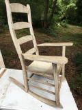 Vintage Ladder Back Rocking Chair (Local Pick Up Only)