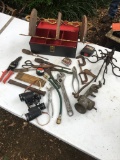 Box Lot/Misc Tools, Binos, Snips, Meat Grinder, ETC (Local Pick Up Only)