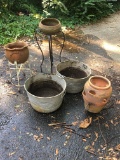 Box Lot/Planters, Stands, Galvanized Buckets (Local Pick Up Only)