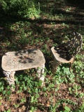 Old Cast Table & Chair (Local Pick Up Only)