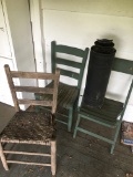 Box Lot/Wooden Chairs, Old Sprayer, ETC (Local Pick Up Only)