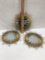 (3) Metal Décor Mirrors