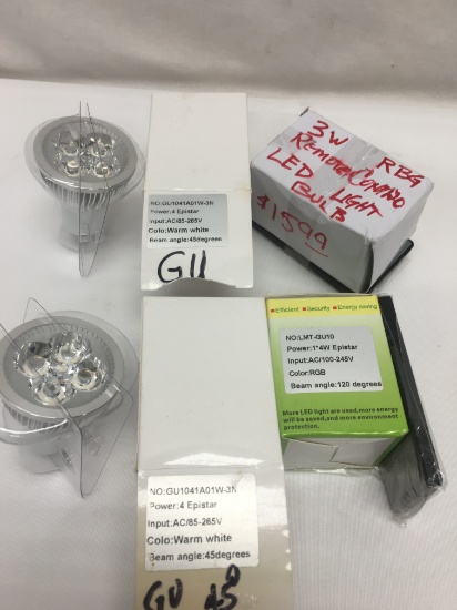 Box Lot/Remote Control Bulbs, ETC