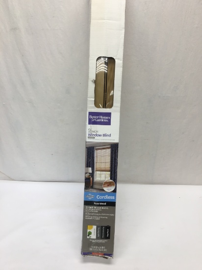 Better Homes & Gardens 2in Cordless Faux Wood Blind/35in X 64in