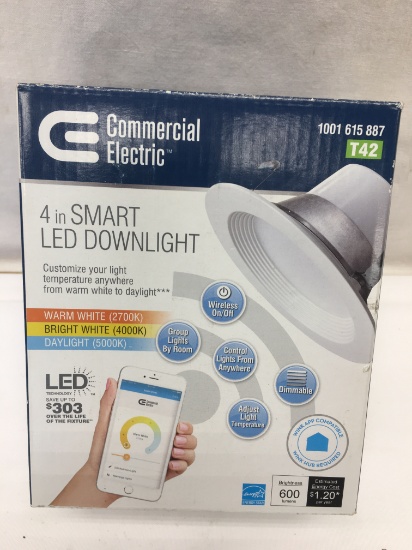 Commercial Electric T42 4in Smart LED Downlight