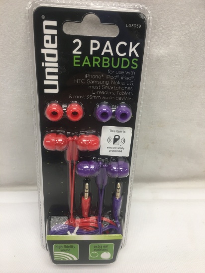 Uniden 2 Pack Earbuds