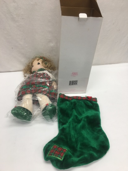 2000 Precious Moments Christmas Stocking Doll