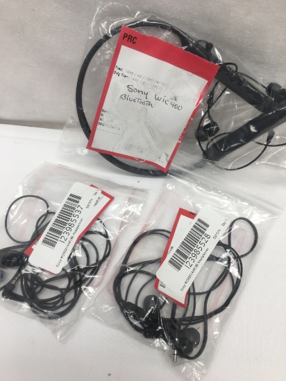 (3) Sony Earphones/Headset