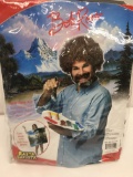 Bob Ross Beard, Wig, Paint Palette, & Paint Brush Halloween Costume