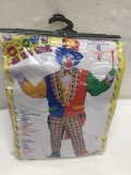 Clown on the Town Adult Halloween Costume/Size 42