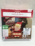 Holiday Time Light Up Santa/32in Tall