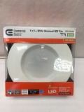 Commercial Electric 5 & 6in White Recessed LED Trim/X65
