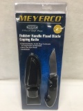 Meyerco Rubber Handle Fixed Blade Caping Knife
