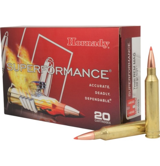 HOR 7MM 139 GR SST SPF SUPERFORMANCE 20RD/BX 10BX/CS