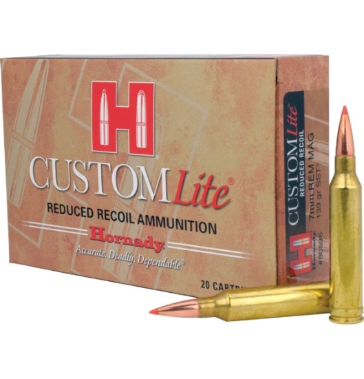 HOR 7MM REM MAG 139GR SST LITE CUSTOM LITE 20RD/BX 10BX/CS