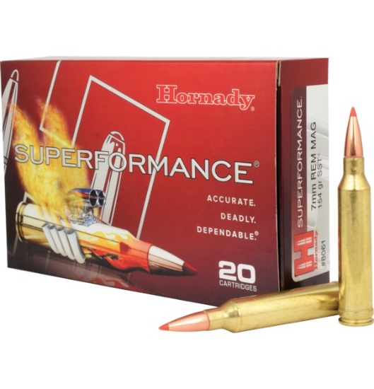 HOR 7MM REM MAG 154 GR SST SPF SUPERFORMANCE 20RD/BX 10BX/CS
