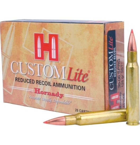 HOR 30-06 SPRG 125 GR SST LITE CUSTOM LITE 20RD/BX 10BX/CS