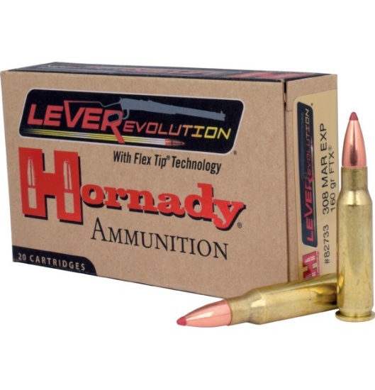 HOR 308 MARLIN 160GR FTX LEVER EVOLUTION 20RD/BX 10BX/CS