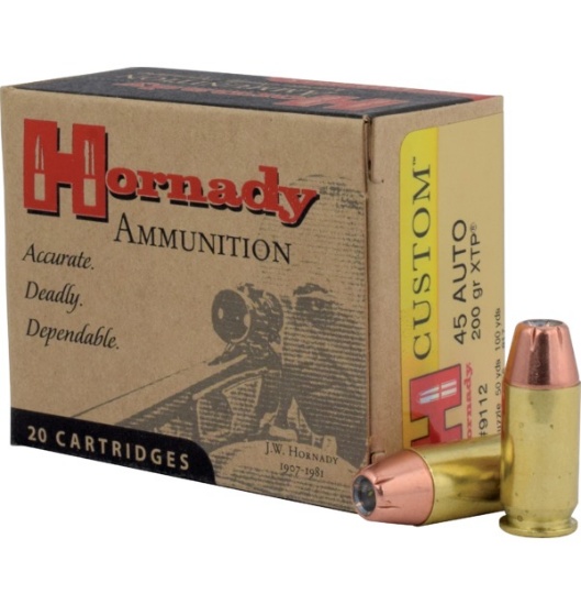 HOR 45 ACP 200 GR XTP 20 RD/BX 10 BX/CS