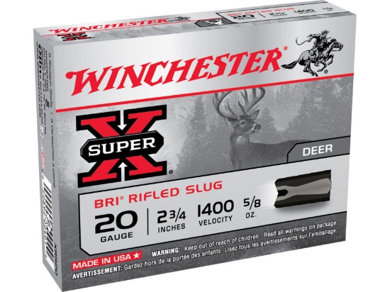WIN 20GA 2 3/4" BRI SABOT SLUG 5/8 OZ 5RD/BX 50BX/CS