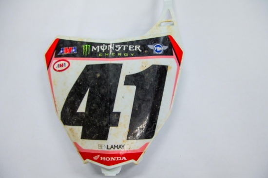 41 Ben Lamay - Front Number Plate