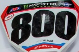 800 - Mike Alessi - Race Plastics - Front Number Plate - Smartop Bullfrog Spas Honda