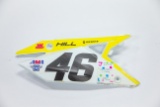 46 Justin Hill - Left side Number plate