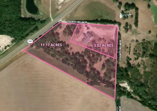 Tract 2: 11.17 Acres with 550' Hwy Frontage