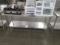 Win-Holt 72 Inch x 30 Inch Stainless Steel Prep Table With Lower Shelving Unit
