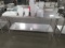 Win-Holt 72 Inch x 30 Inch Stainless Steel Prep Table With Lower Shelving Unit