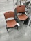 Metal Framed Lifetime Plastic Seat Stackable Chairs (Bid Price x13)
