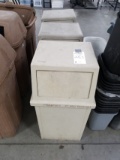 Rubbermaid Square Style Trash Can With Flip Style Lid, (Bid Price x3)