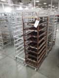 Mobile Bread Racks, Includes Assorted Bread Trays And Muffin Pans (Bid Price x8)