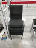 Metal Framed Padded Chairs (5)
